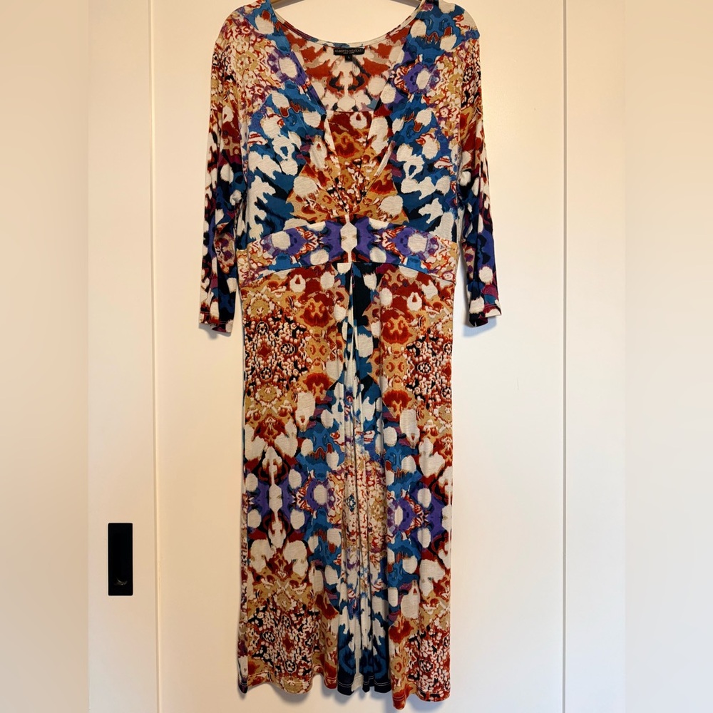Alberto Makali Abstract Midi Dress size L